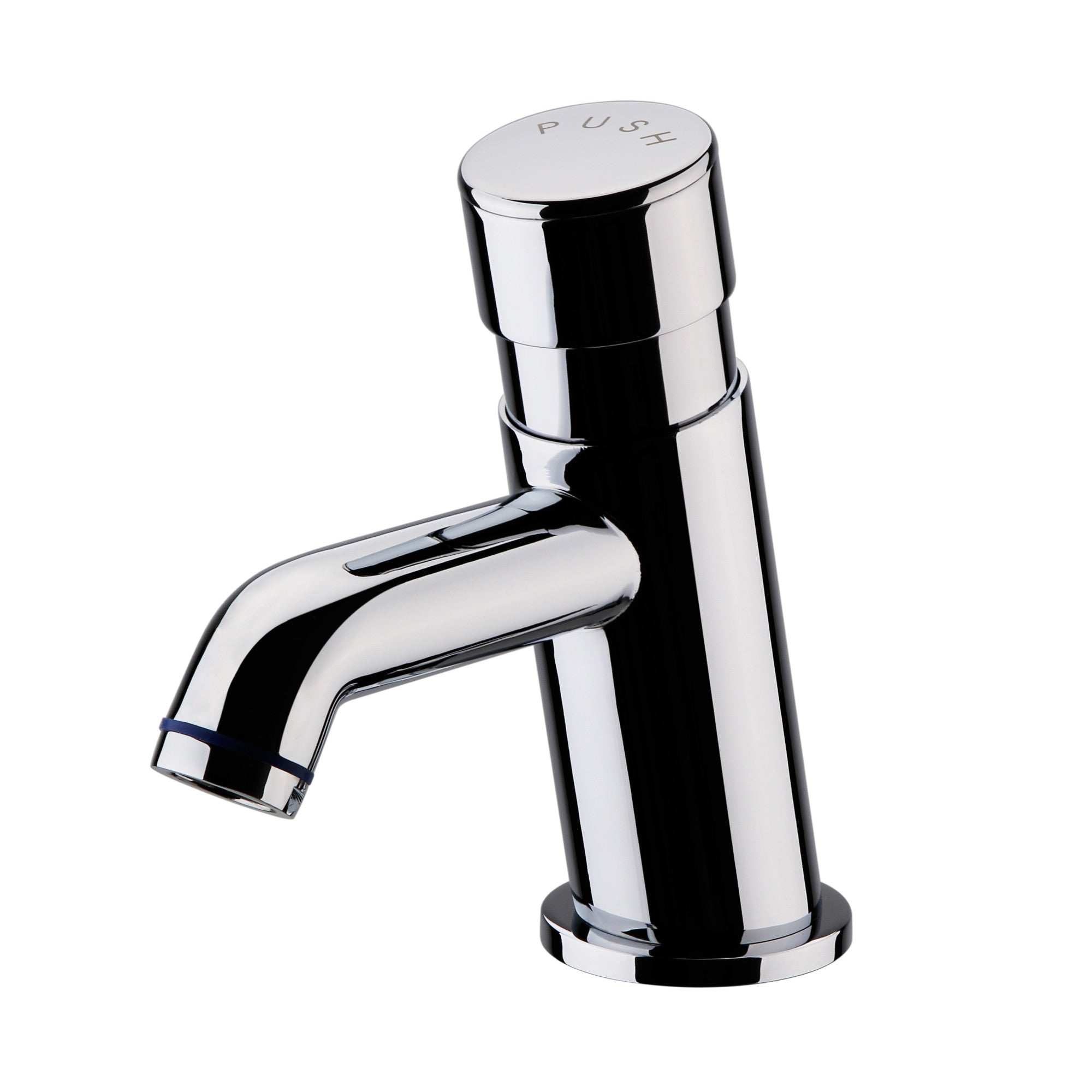 Vision non concussive time adjustable basin single tap modern - chrome (hot & cold indicators)